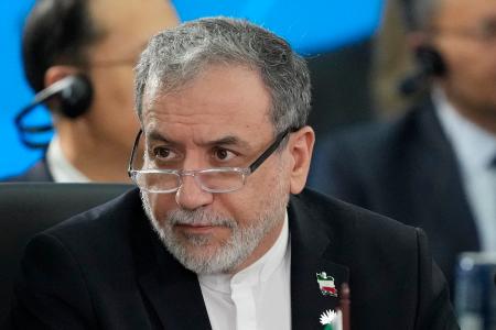 　ＢＲＩＣＳ首脳会議に出席したイランのアラグチ外相＝７日、ブラジル・リオデジャネイロ（ＡＰ＝共同）