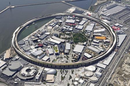 　大阪・関西万博会場＝２０２５年５月、大阪市此花区の夢洲