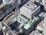 　東京都中央区の日銀本店（共同通信社ヘリから）