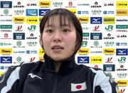　オンラインで取材に応じる柔道女子の田中志歩＝１２日