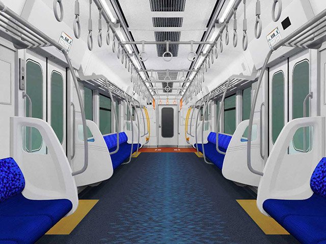 ＪＲ東海が発表した在来線の新しい通勤型電車「３１５系」の車内デザイン（ＪＲ東海提供）