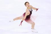 　女子フリー　演技する坂本花織＝アンジェ（共同）