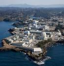 　佐賀県玄海町の九州電力玄海原発＝１４日（共同通信社ヘリから）