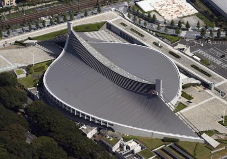 　国立代々木競技場の第一体育館＝２０２０年、東京都渋谷区