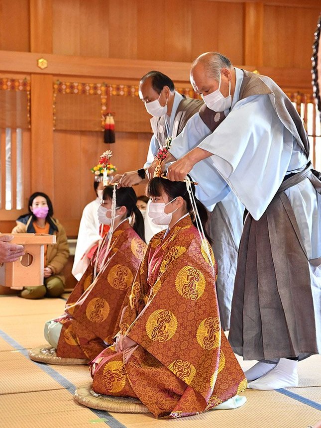 １５歳 一足早く大人の決意 徳山神社で 元服式 岐阜新聞web