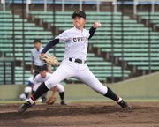 中京×大垣日大＝力投する中京の先発寺戸