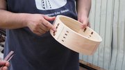 清水貴康さんが作ったせいろのカンバ（指を差した部分）