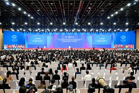 　北京市内で開かれたＡＩＩＢの年次総会＝２６日（新華社＝共同）