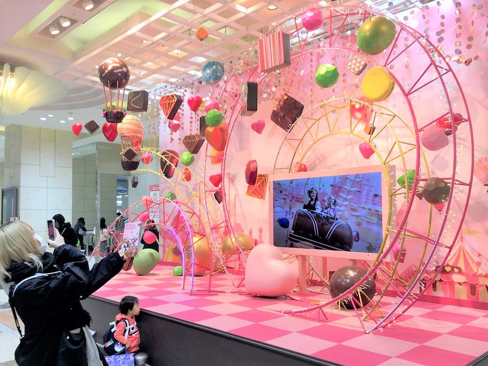 ２月１４日までチョコレートの催事を開いているジェイアール東海高島屋＝同
