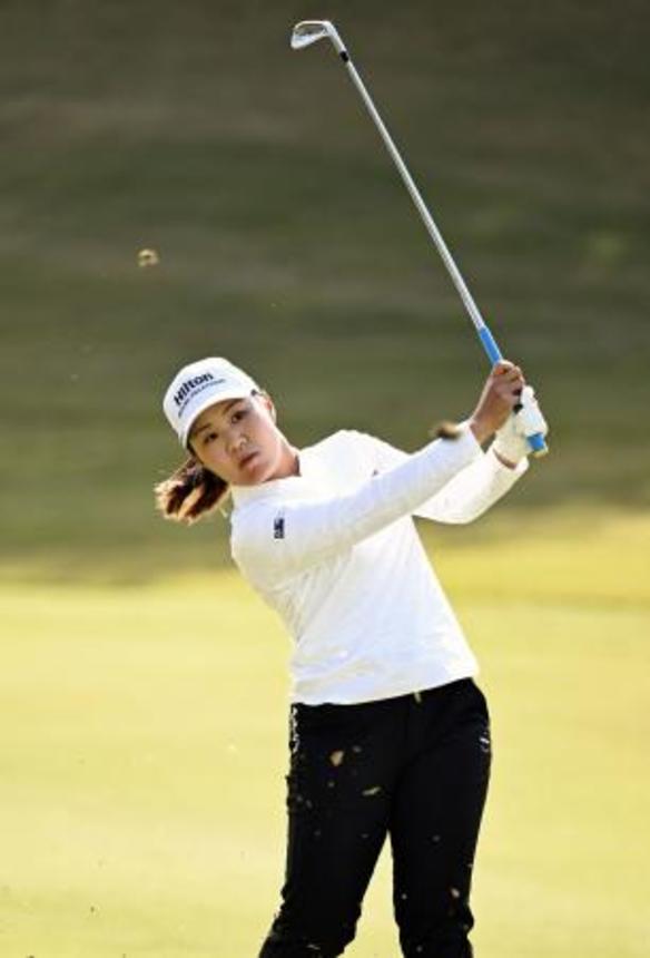 　第２日、通算１１アンダーで首位の畑岡奈紗＝瀬田ＧＣ