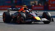 　Ｆ１メキシコシティーＧＰで走行するレッドブルの角田裕毅＝メキシコ市（ロイター＝共同）