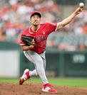 　オリオールズ戦に先発したエンゼルス・菊池＝ボルティモア（ＡＰ＝共同）