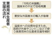 　業務用米生産者支援の流れ