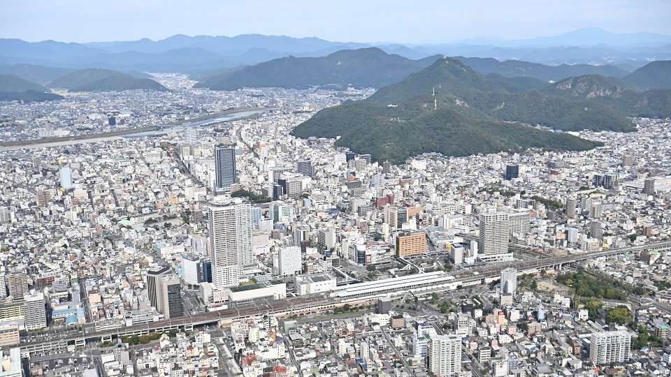 岐阜市上空
