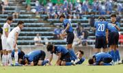 　ＰＫ戦の末、神村学園に敗れた大津イレブン＝Ｊヴィレッジ