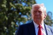 　トランプ米大統領＝５日、米ワシントンのホワイトハウス（ロイター＝共同）