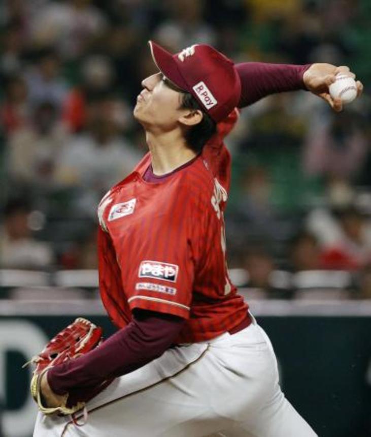 　ソフトバンク戦に先発した楽天・荘司＝みずほペイペイドーム