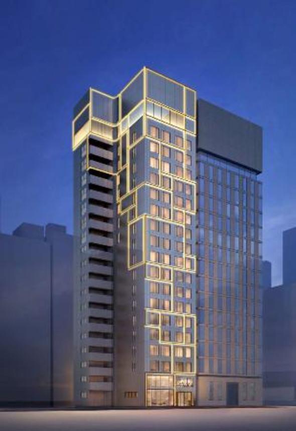 　英インターコンチネンタルホテルズグループが東京・銀座に開業を予定するホテルのイメージ